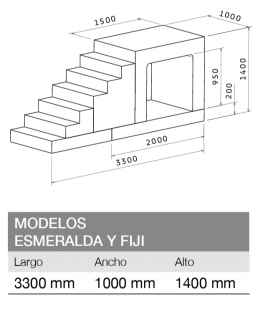 ESCALERAS PISCINA POREX...